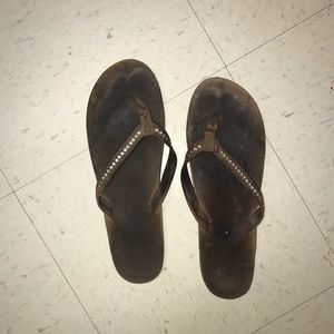 Size 9 Jeweled Brown Rainbows